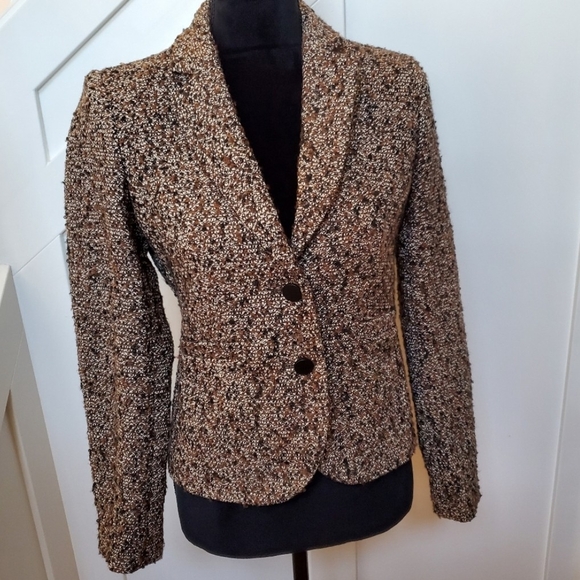 Calvin Klein Jackets & Blazers - Women's Brown Tweed Jacket